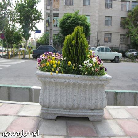 گلدانهای مستطیلی و کلاسیک فایبرگلاس