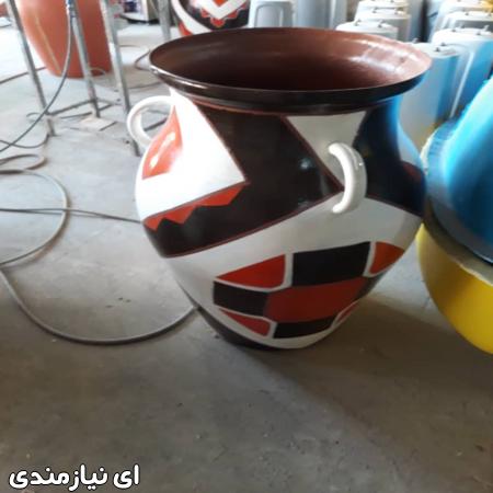 گلدان خمره ای فایبرگلاس