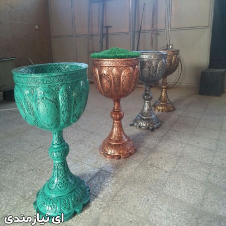 گلدانهای طرح جام فایبرگلاس
