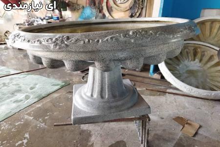 گلدان پایه دار فایبرگلاس سایز بزرگ