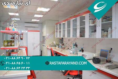 کابینت بندی آزمایشگاهی با کمترین قیمت در رستافرایند سپنتا