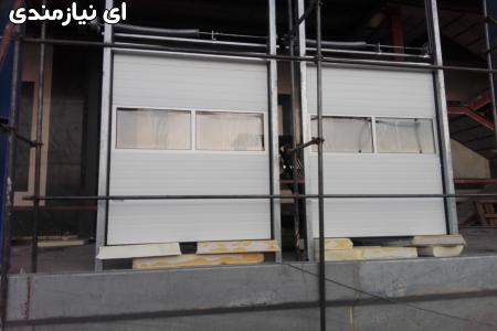 درب سکشنال صنعتی، درب سکو بارگیری، درب زیرسقفی، درب صنعتی ABTINSANAT