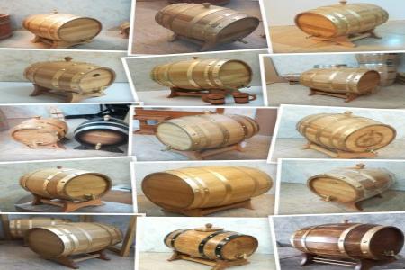 بشکه چوبی مخزن دار و بدون مخزن مناسب سرو نوشیدنی از چوب بلوط سفید