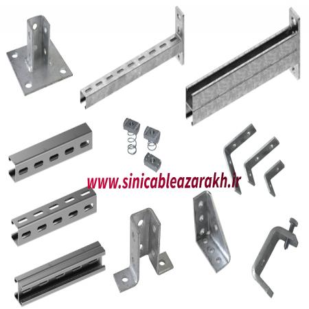 تولید انواع پایه ساپورت صنعتی تاسیساتی/پایه براکت سینی کابل