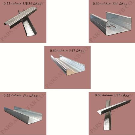 تایل آلومینیومی لبه دار آهن تاب