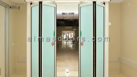 درب اتوماتیک شیشه ای کرو – خم نیم دایره