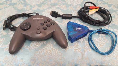 دسته بازی مایکروسافت برای کامپیوتر و لب-تاپ و رابط کابل PS1