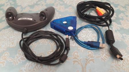 دسته بازی مایکروسافت برای کامپیوتر و لب-تاپ و رابط کابل PS1