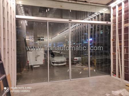 درب اتوماتیک با فریم آلومینیوم