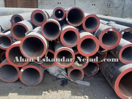 لوله سیلندری ST52 سنگ خورده