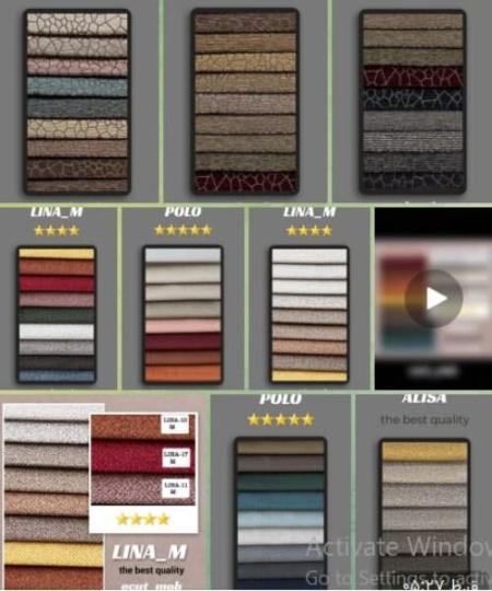 ما بیش از 1400 نوع پارچه مبلی ایرانی و خارجی داریم