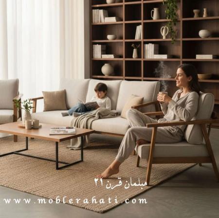 مبل مینیمال چوبی مدل نو وود (Nowood) – برند «مبلمان قرن 21»