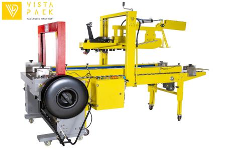 دستگاه چسب زن و تسمه کش اتوماتیک ویستا پک