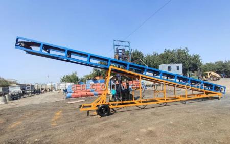 دستگاه نقاله چرخ دار متحرک با جک هیدرولیک