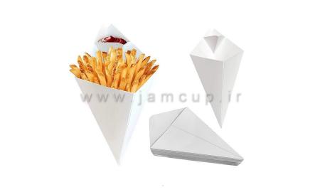 قیف کاغذی سیب زمینی